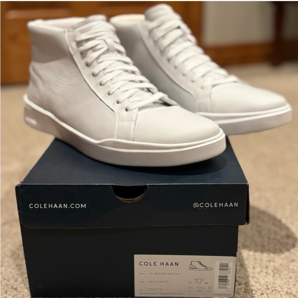 Cole Haan Men's White High-Top Sneakers